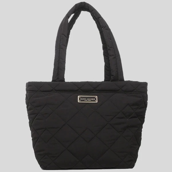 Marc Jacobs Quilted Nylon Tote Bag Black